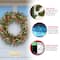 24&#x22; Frosted Pine Berry Collection Wreaths with Pine Cones, Red Berries, Silver Glittered Eucalyptus Leaves &#x26; Warm White LED Lights